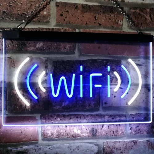 Internet Wi-Fi Dual LED Neon Light Sign